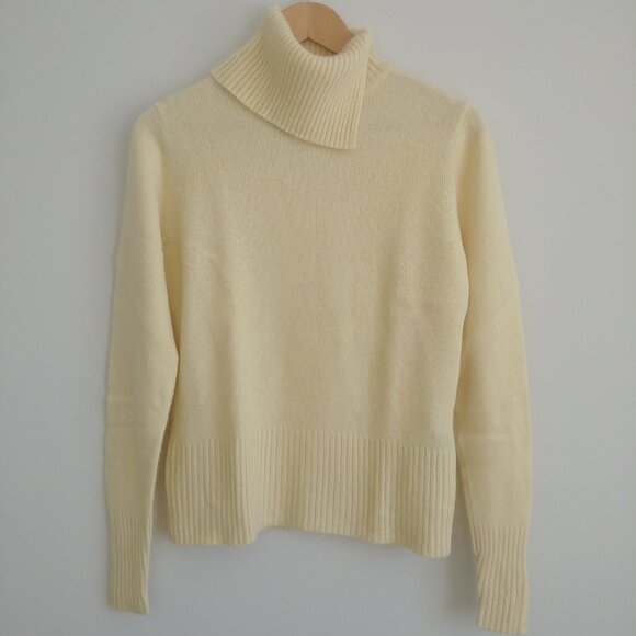 Elegant Cream Cowl Neck Sweater - Picture 1 of 15